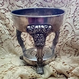 Silver plated coffee carafe bottom holder